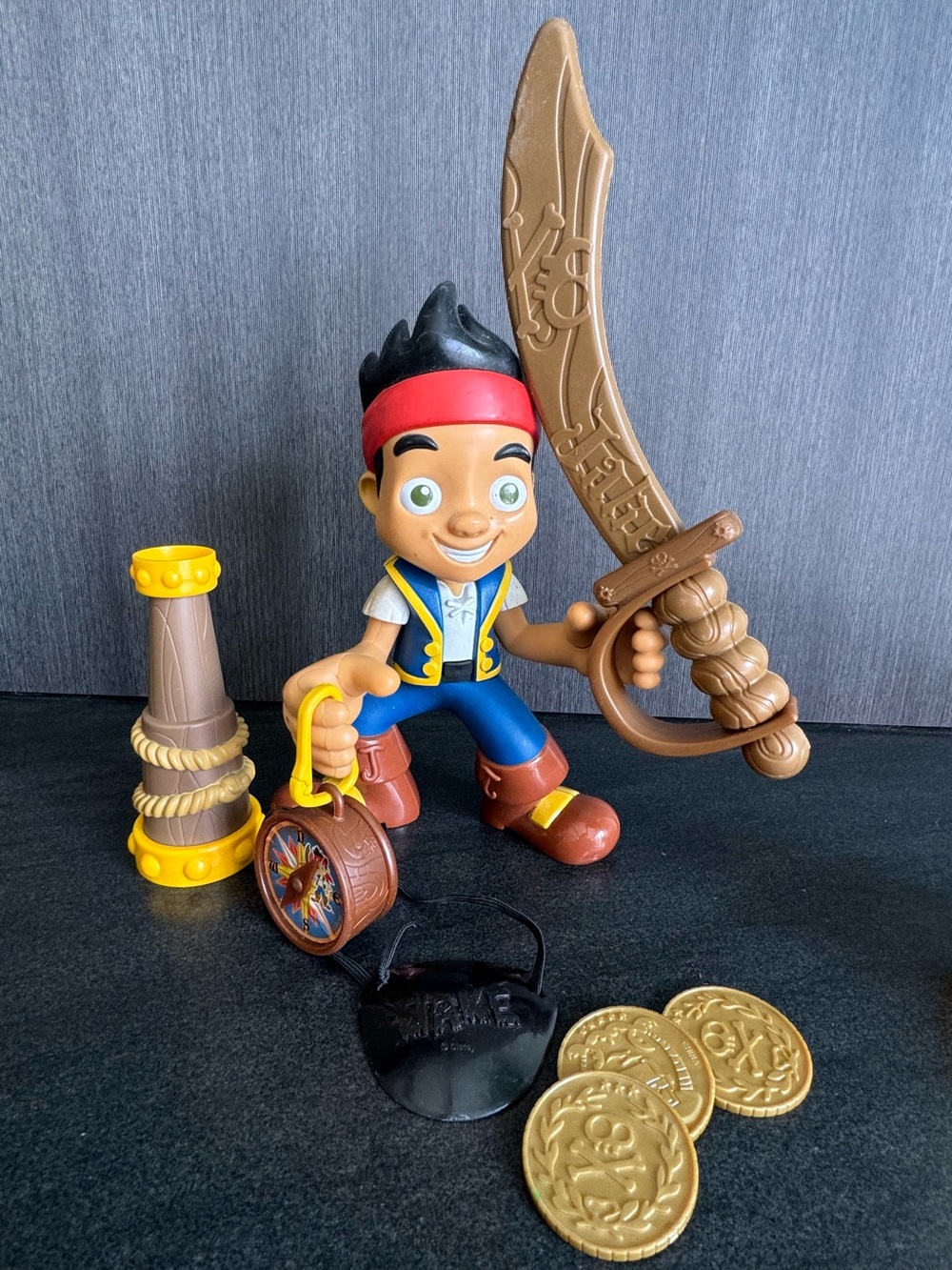 Disney Jake and the Never Land Pirates 9" Action Figure - Sword, Compass, Coins